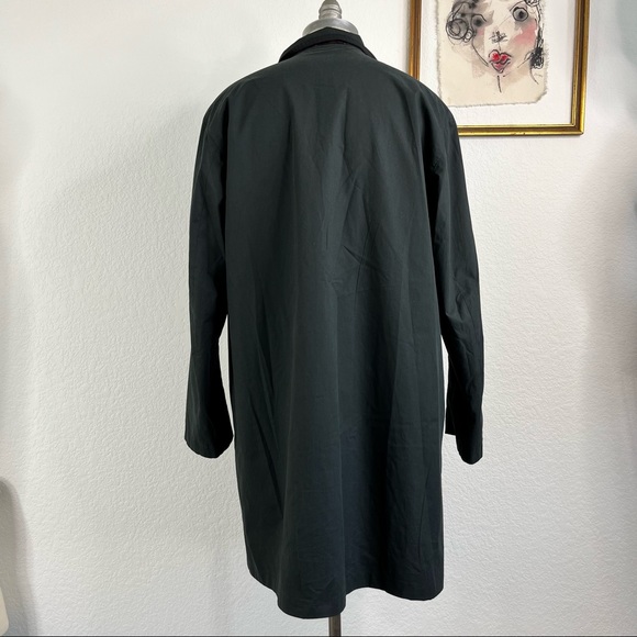 Reversible Turist Pinstripe Trench Midi Jacket - Picture 12 of 14